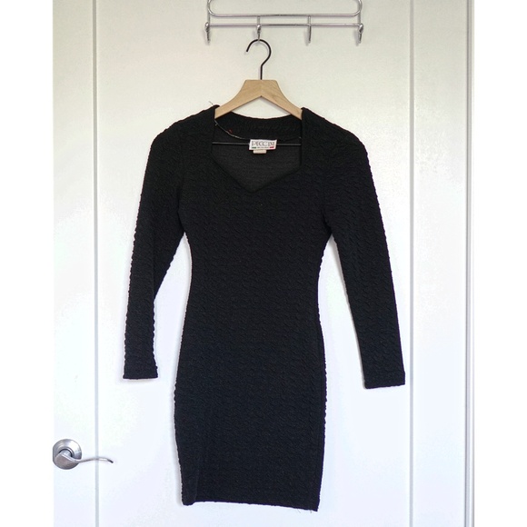Vintage 90s Black Puccini mini-dress (XS/S) - Picture 1 of 6